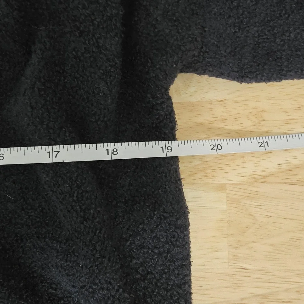 Barefoot Dreams‎ Cardigan Womens S/M Black CozyChic Lite Draped Open Front A436